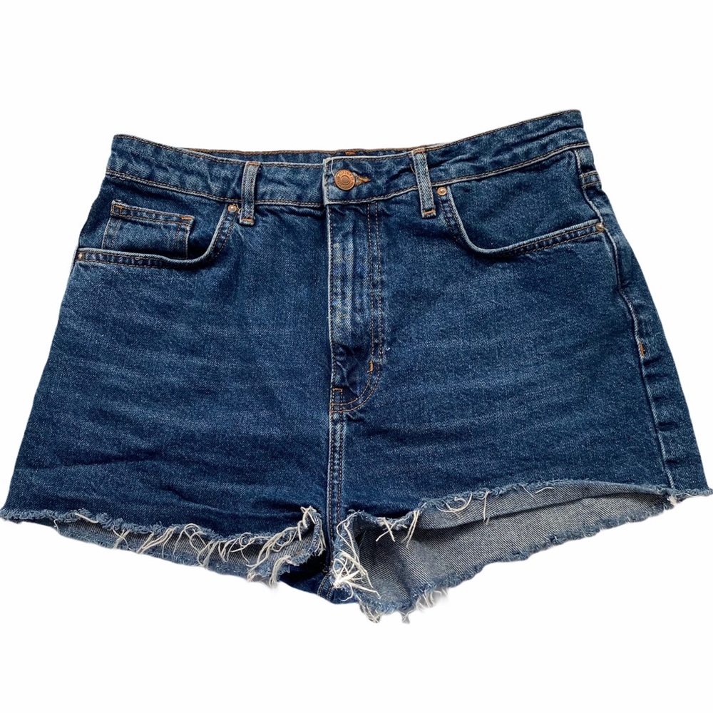 FOREVER 21 high waisted jean cut off shorts Sz 28